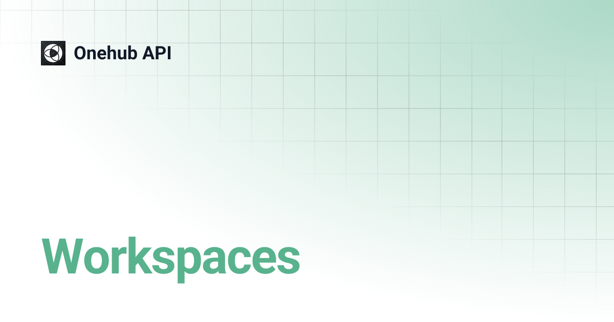 Workspaces | Onehub API